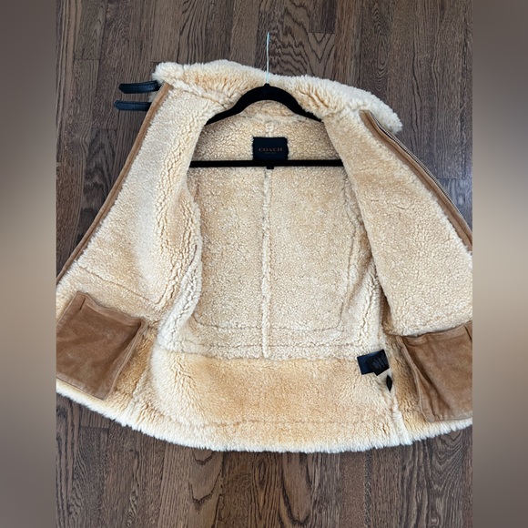 Coach shearling and leather vest XXS - Picture 5 of 11